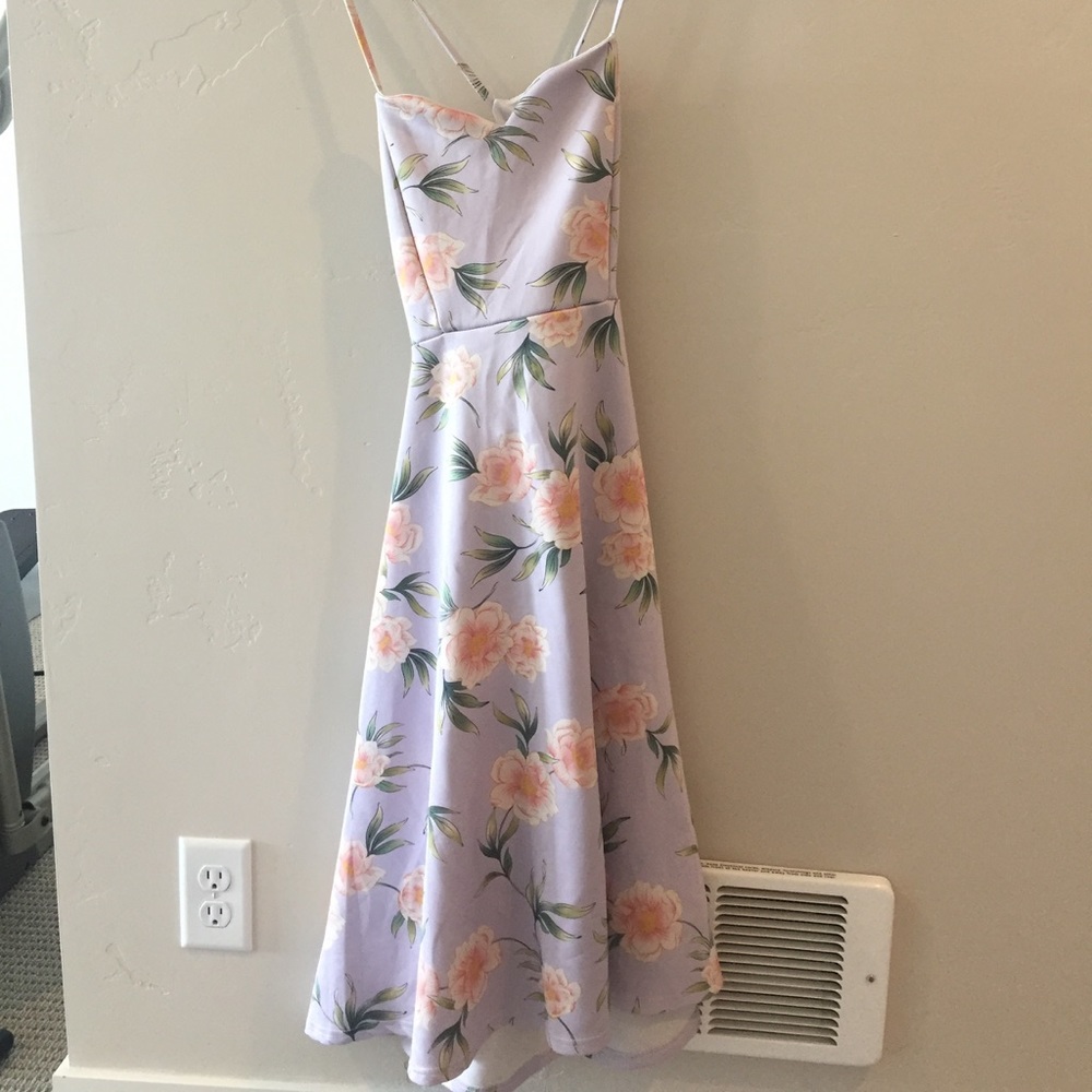 Elegant lavender dress perfect for spring